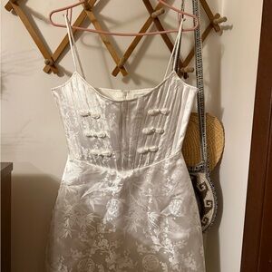 SAU LEE JOEY JACQUARD MINI DRESS